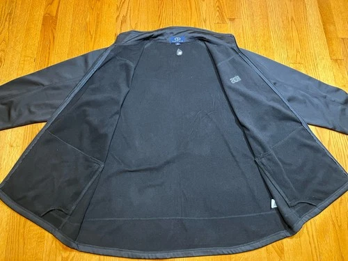 APPLE iOS Logo TRACK JACKET Mens XL Black MacOS Full Zip Extra Large Employee image 10