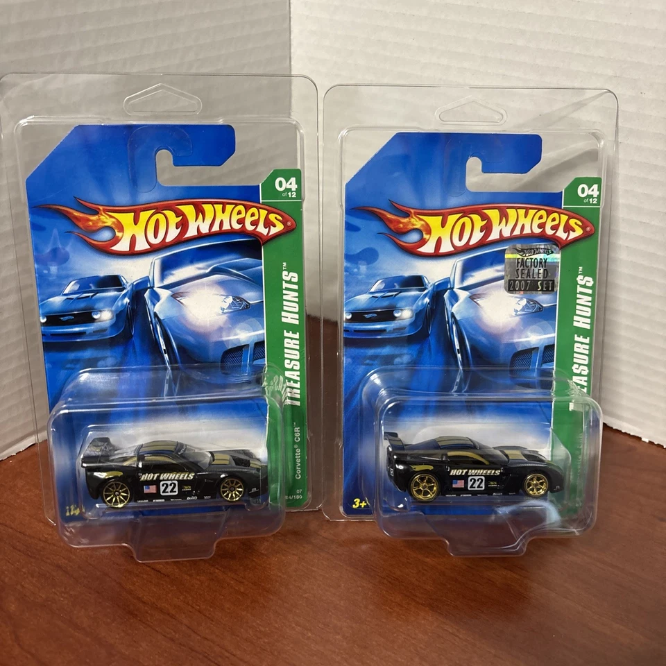 Lot Of 2 Hot Wheels 2007 Super Treasure Hunt  And Treasure Hunt Corvette C6R - Image 2 of 4