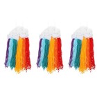 3pcs zartes Regenbogenschmuck zarte gewebte Hängedekoration