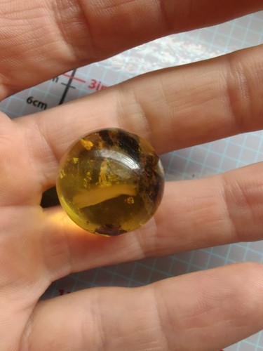 100% Natural Amber Ball Bead Sphere 22.5 mm - Picture 3 of 21