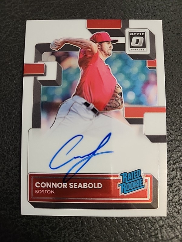 2022 Panini Donruss Optic Rated Rookie Signatures Connor Seabold #RRS-CS