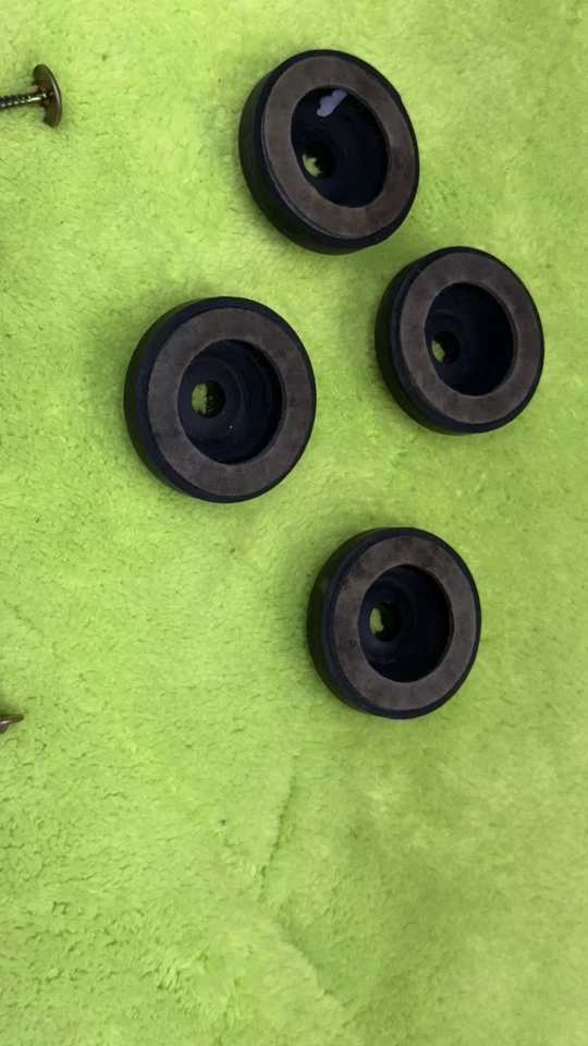 4X JVC L-A21 & Others Turntable Rubber Stabilizer Feet Legs Only Good Con.🔥 - Image 3 of 4