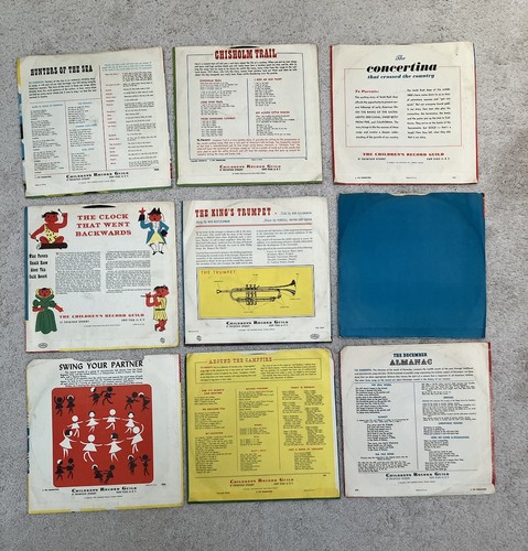 CRG Vinyl Record Childrens Vintage Lot 9 10” Untested Pls Read - Picture 2 of 10