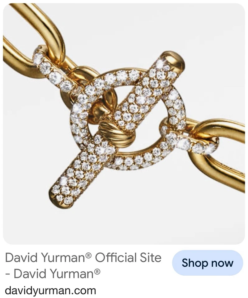 "Collar David Yurman 18k Madison Diamante Eslabones 2.5ct 18"" $25K+ Wow" Foto 2 de 4