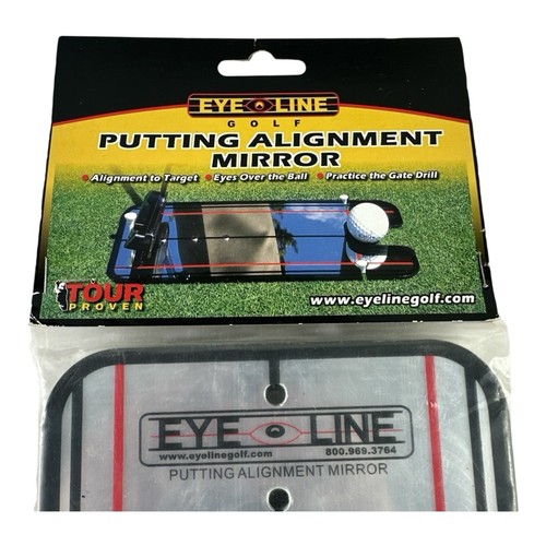 Eyeline Golf Putting Alignment Line Spiegel Training Trainer Spiegel mit Tragetasche - Bild 2 von 6