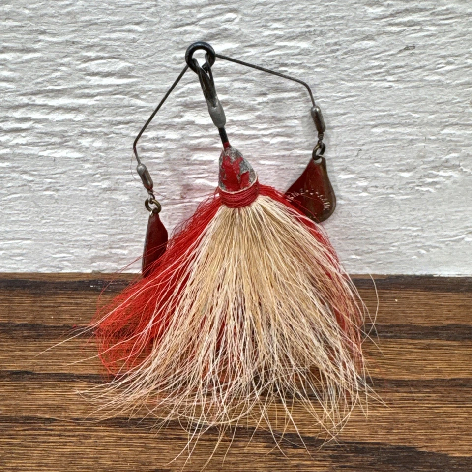 Vintage W.J. Señuelo giratorio doble Jamison Shannon con caja original Chicago EE. UU.  Foto 2 de 4