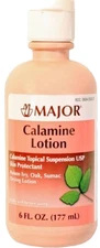 Major Calamine Lotion for Poison Ivy, Sumac, etc 6oz  PHARMACY FRESH__