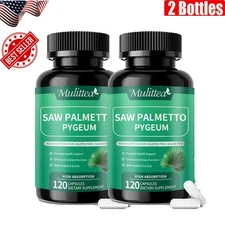 Saw Palmetto Capsules Premium Prostate Health Support Supplement for Men
