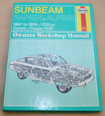 SUNBEAM Rapier Alpine Coupe H120 1967-1976 Manual Haynes Reparaturanleitung H051