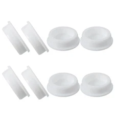 8 Pcs t Shaped Silicone Stopper, Dia 42 Mm/1.65" Rubber Plugs, White