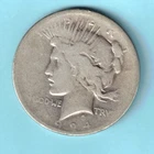 SILVER 1924 P PEACE SILVER DOLLAR -CIRCULATED - AG-3 - WORN 90% SILVER COIN