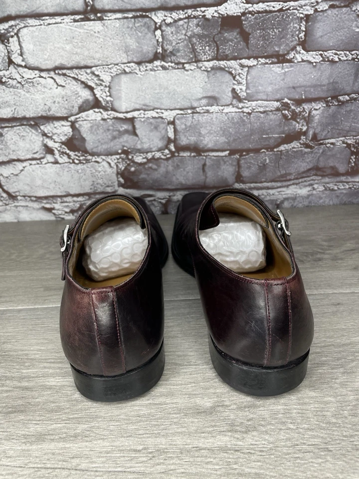 Magnanni Dark Cordovan Monk Strap Classic Dress Shoes Men Sz 8.5M US/42EU Spain - Image 3 of 4