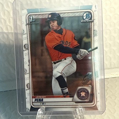 2020 Bowman Jeremy Pena Chrome Prospects 1st First #BCP-61 Card - Picture 4 of 6