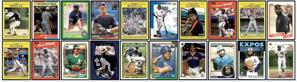 Lote mixto de 101 tarjetas deportivas de béisbol 1982-2022 Los Angeles Dodgers Foto 3 de 3