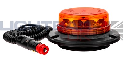Lightbar UK Flexi DIN Mount LPB R65 Rotating Flashing Amber LED Strobe Beacon
