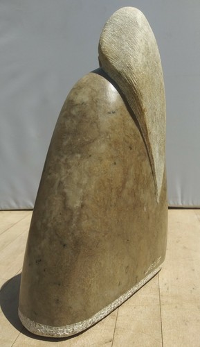 Escultura de alabastro anciano pueblo nativo americano de Ned Archuleta 9,75" de alto - Imagen 7 de 12