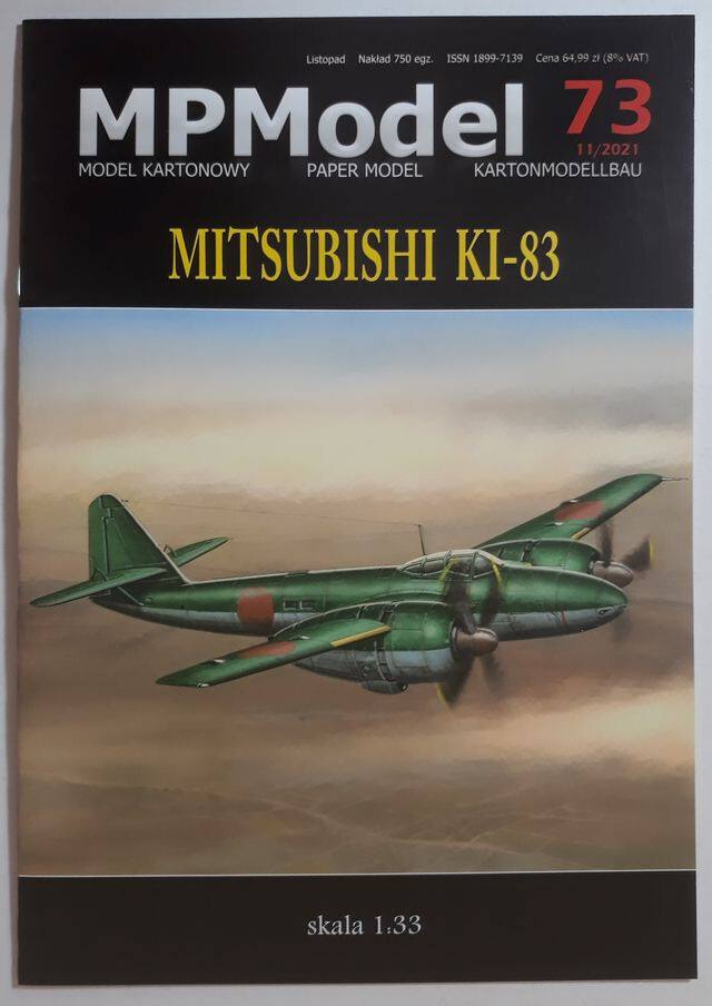 MPModel 73 (11/2021) - Japanese heavy fighter Mitsubishi Ki-83