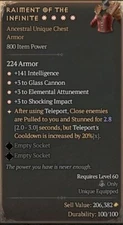 🔥DIABLO 4 🔥ETERNAL 🔥 RAIMENT OF THE INFINITE 🔥 4 GA*** ITEM 2.8 affix