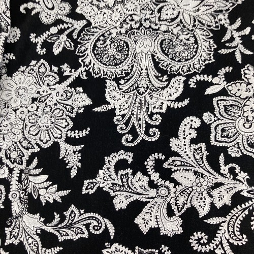 Country Sophisticates Pendleton Shirt Sz 16W Black Paisley Bow Blouse Button - Picture 3 of 7