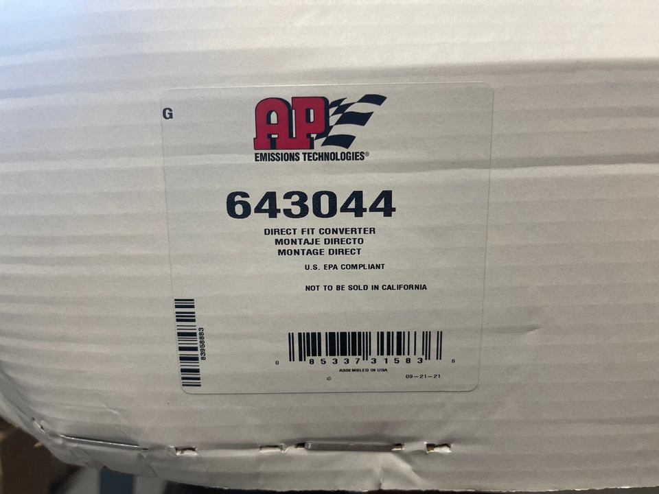 Convertidor catalítico de escape de ajuste directo AP para 04-09 Toyota Prius 1,5 L-L4, 643044 Foto 4 de 4