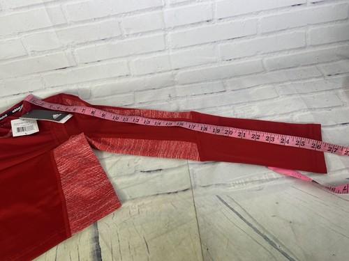 Adidas Volleyball Girls Long Sleeve Shirt Fitted Climalite Red Size L - Picture 8 of 9