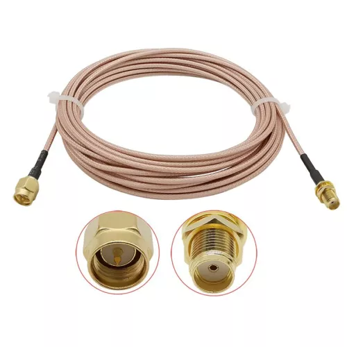 2M SMA Male to Female Coaxial Extension Cable Antenna Aerial Wi-F Router UK Sell