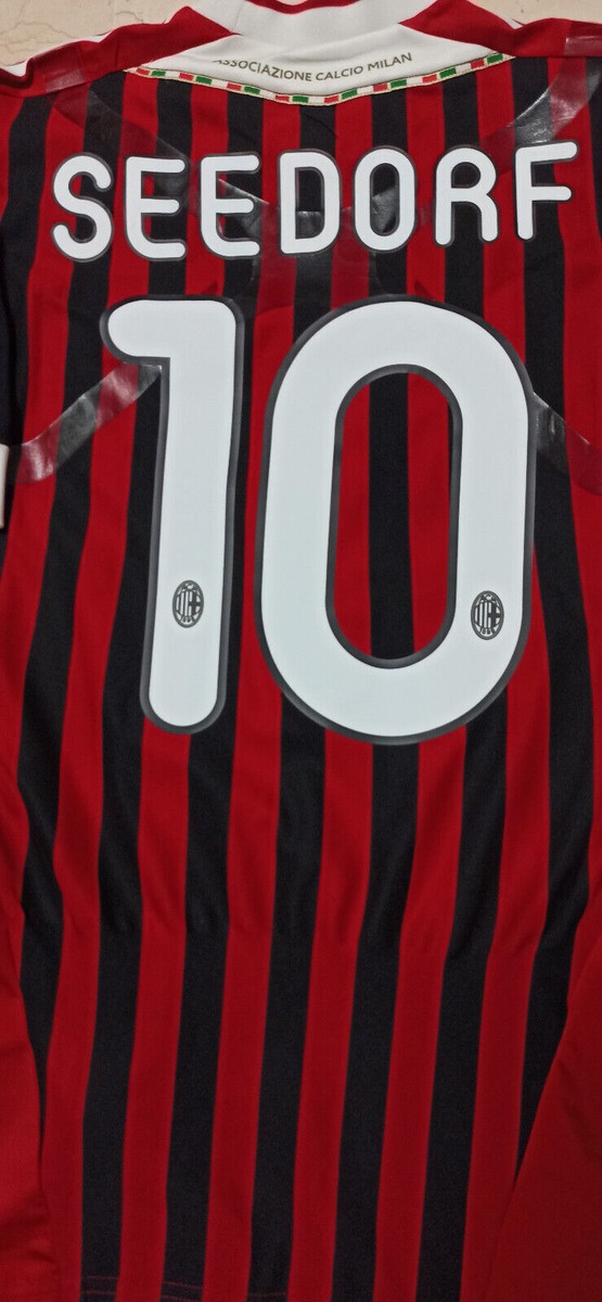 maglia calcio vintage gara AC Milan SEEDORF TECHFIT Adidas Fly