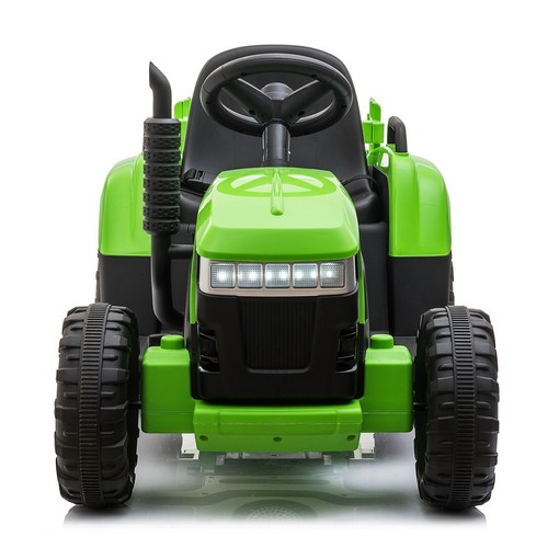 TOBBI 12V Electric Kids Ride-On Tractor Battery-Powered Vehicle w/Trailer Lights - Picture 3 of 17