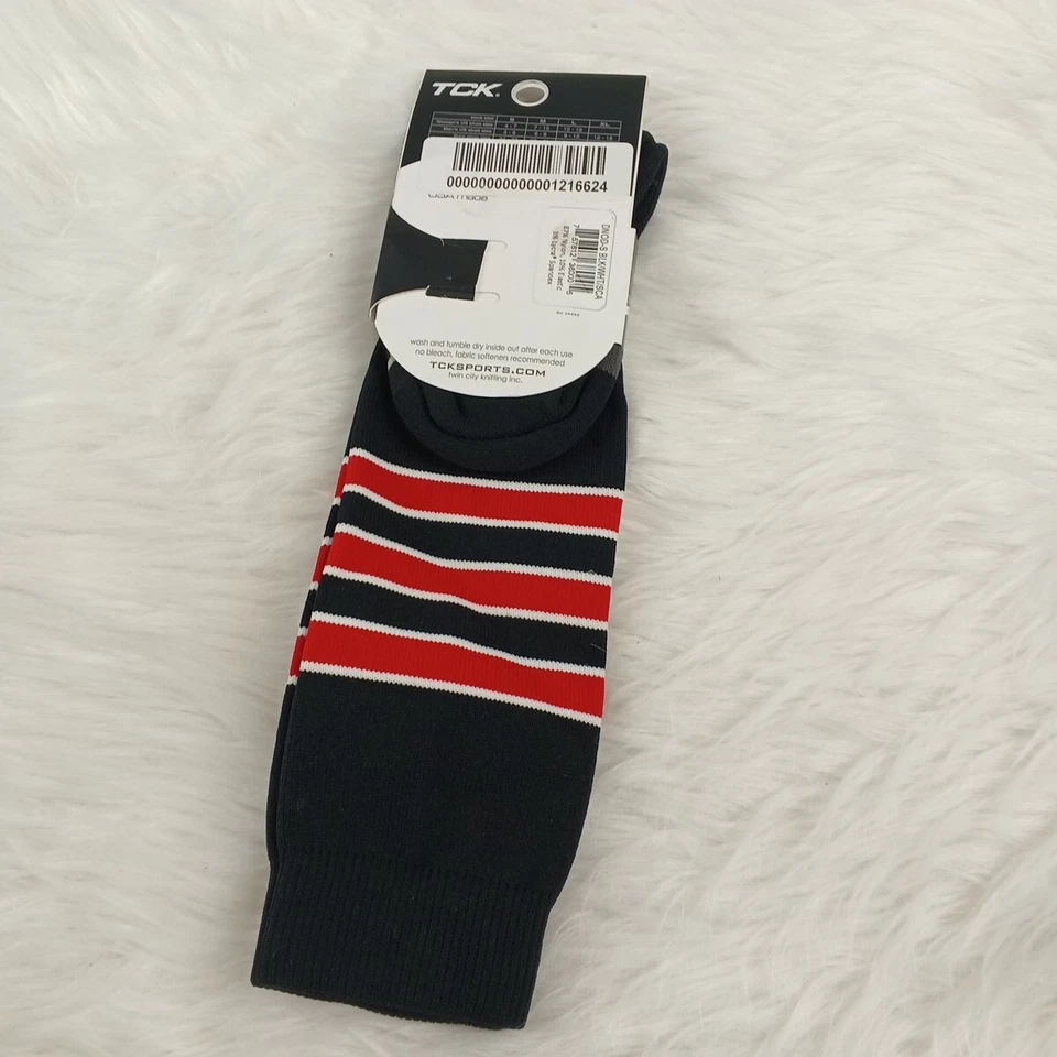 TCKSPORTS Ropa Activa Correr Hombres Calcetines PEQUEÑOS Zapato Talla 3-6 Negro Rojo Rayas Foto 4 de 4