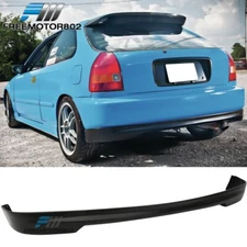 Fit 96-00 Honda Civic PU Hatchback 3Dr JDM Type R Style Rear Bumper Lip Spoiler