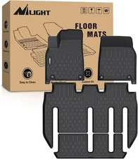 Nilight TPE Floor Mats for Tesla Model X 7 Seater 2022-24 Heavy Duty 632