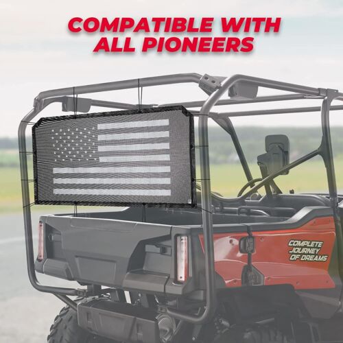 Rear Window Net Sun Dust Panel Mesh Windshield for Pioneer 500/700/1000 2016-23 - Picture 8 of 8