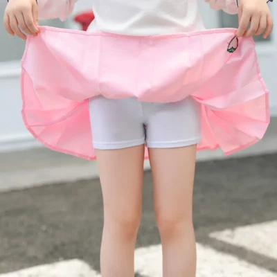 Kinder Mädchen Minirock Plissiert Stickerei A-Linie Tennis Röcke Preppy Süß JK - Bild 1 von 4