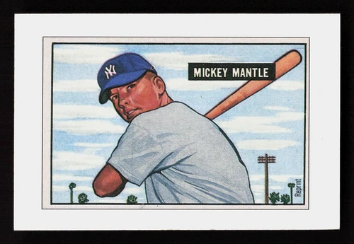 Mickey Mantle 1989 Bowman RC New York Yankees Repli-Cards New York Yankees