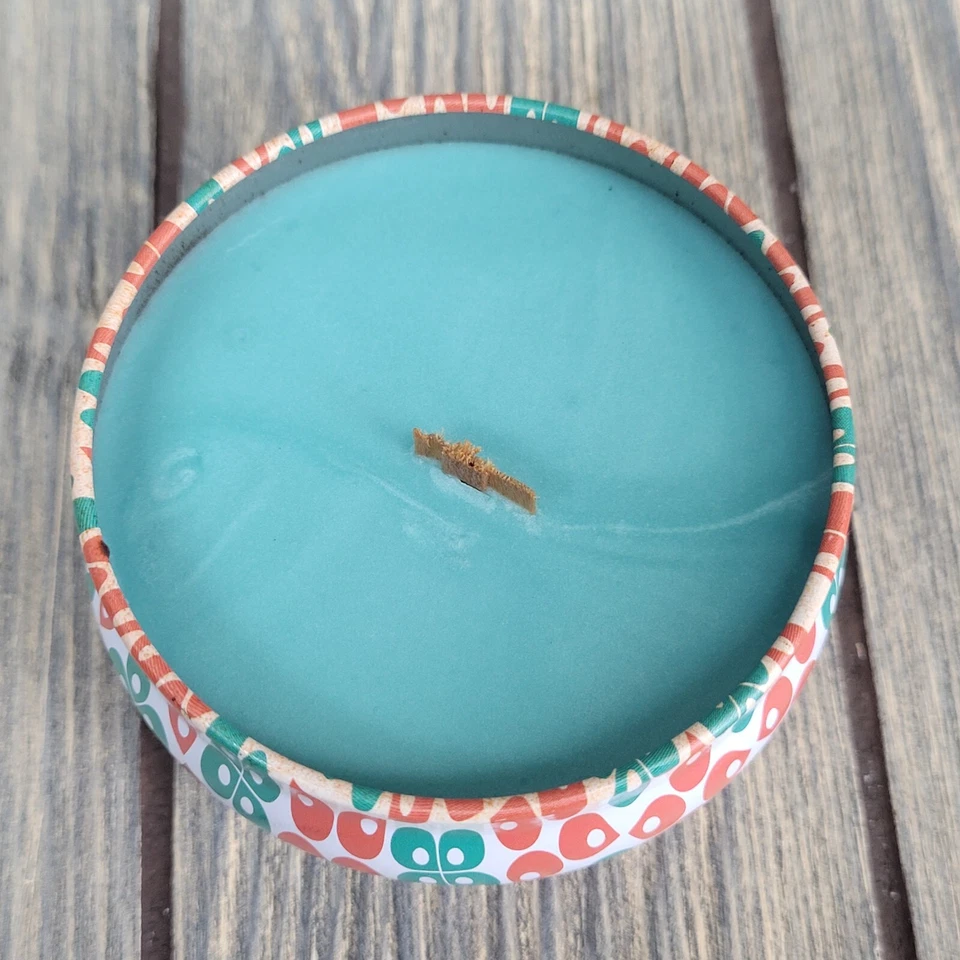 Velas raíz 4 oz despertar cera de abejas mecha de madera albahaca cal buscando equilibrio tarro de lata Foto 3 de 4