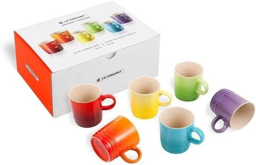 Stoneware Rainbow Coffee Mugs, 350 ml, Cerise, Volcanic, Teal, Ultra Violet, - Picture 2 of 7