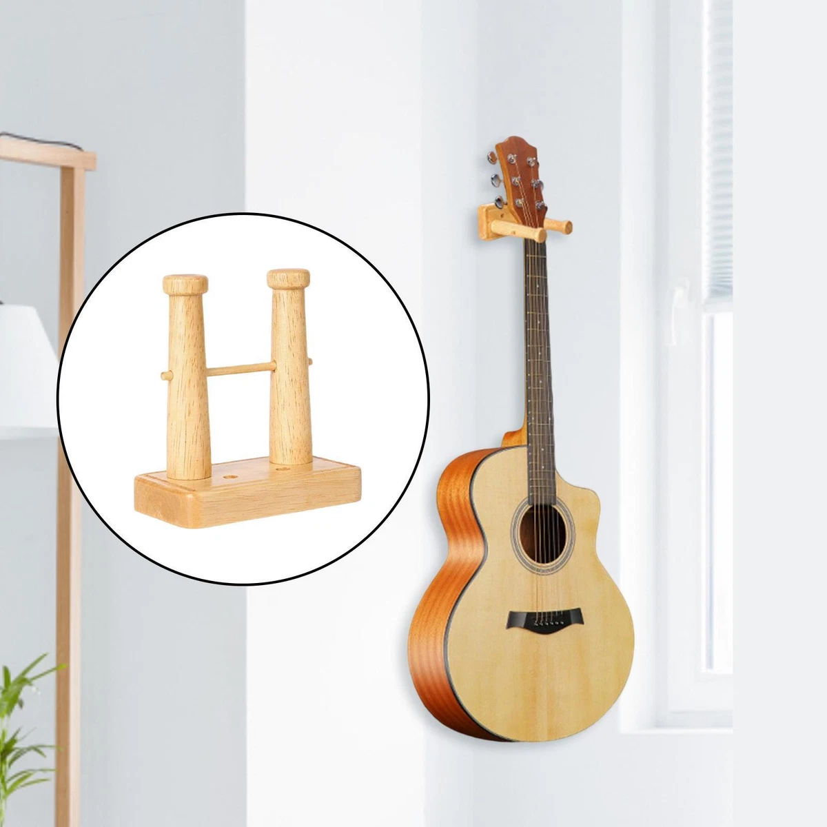 Guitar wooden wall sale mount