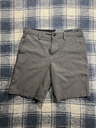 Volcom V Monty Stretch Chino Short Boys 29 Charcoal Black Skateboard Surfing - Picture 1 of 6