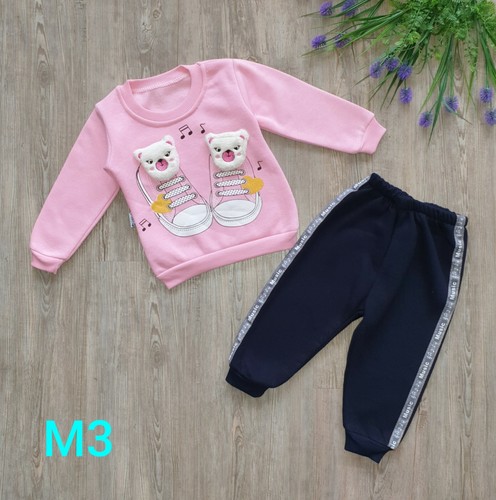 ‼️SALE‼️Kinder Mädchen Thermo Jogginganzug Pullover Hosen Jogger Katze Hase - Bild 6 von 17
