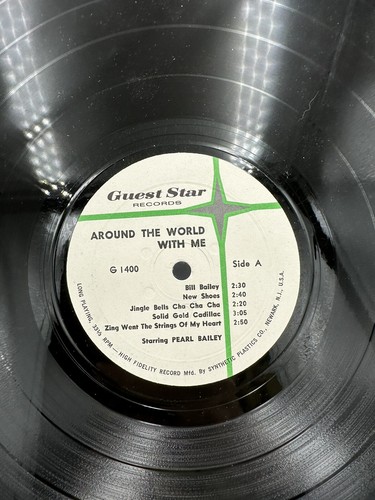VTG PEARL BAILEY AROUND THE WORLD WITH ME JAZZ MUSIC 12" VINYL 33 RPM READ - Imagen 4 de 8