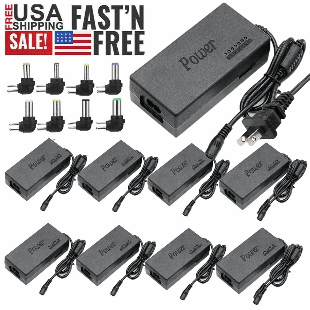 10Pcs 96W Universal Power Supply Charger Adapter For Notebook 12-24V Adjustable