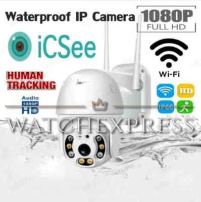 ESTERNA TELECAMERA WIFI ESTERNO CON APP ICSEE CAM PTZ VIDEOSORVEGLIANZA FULL HD 2024