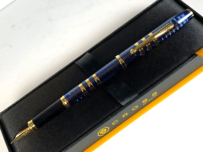 CROSS 175TH ANNIVERSARY CENTURY II BLUE LACQUER FOUNTAIN PEN W