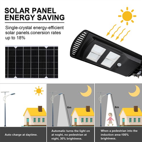 Commercial 9999999900000LM Outdoor Dusk to Dawn Solar Street Lights Super Bright - Picture 150 of 162