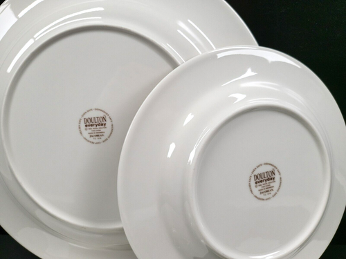 8 Pc Royal Doulton Jacobean Dinner Salad Plates Set Vintage Everyday Floral Lot - Picture 3 of 24