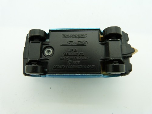 Matchbox Lesney Superfast 21 Renault 5 Base Negra En Caja - Imagen 6 de 6