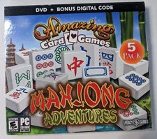 Amazing Card Games: Mahjong Adventures - 5 Pack - PC Game - NEW
