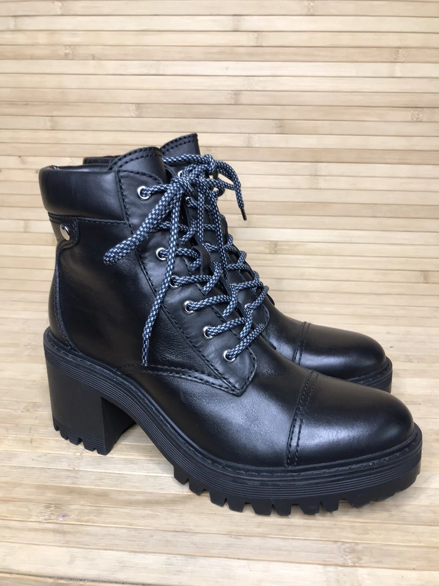 Marc fisher top lace up booties