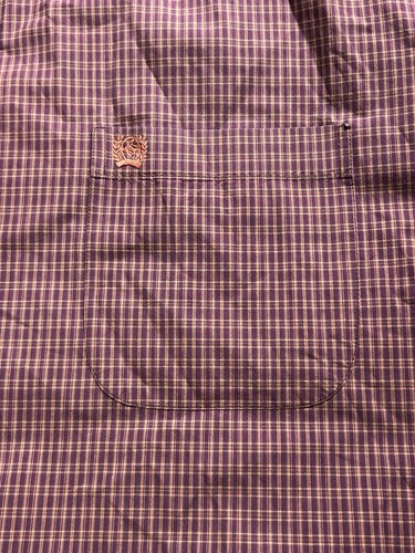 Cinch Shirt Mens Large Western Button Up Red Plaid Short Sleeve Cowboy Rancher - Picture 9 of 11