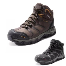 Men's Work Boots Waterproof Safety Boots Steel Toe Construction Boots Anti-slip